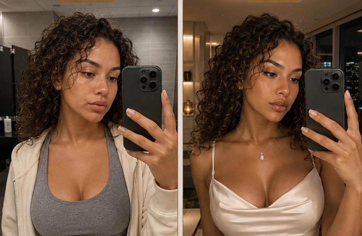 Before and After — Curly Hair Transformation